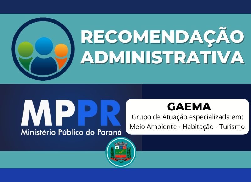 Recomendação Ministério Público - Prefeitura de Cananéia