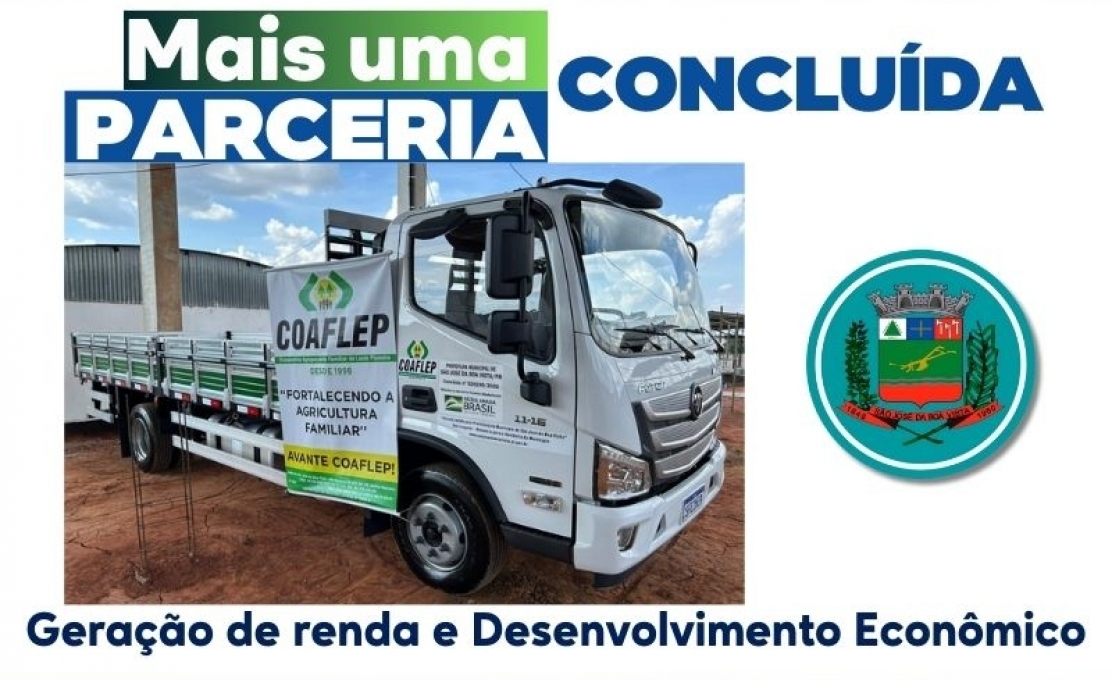 Prefeitura entrega caminhão 0 km para a COAFLEP